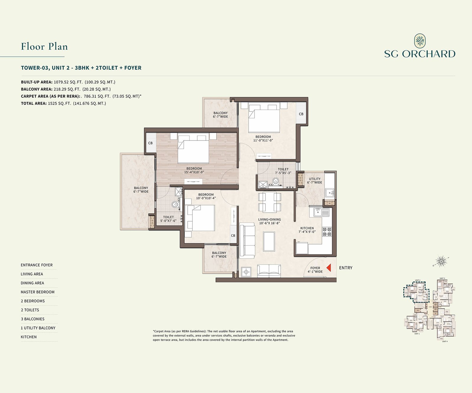 Tower 03 Unit 2 floor plan