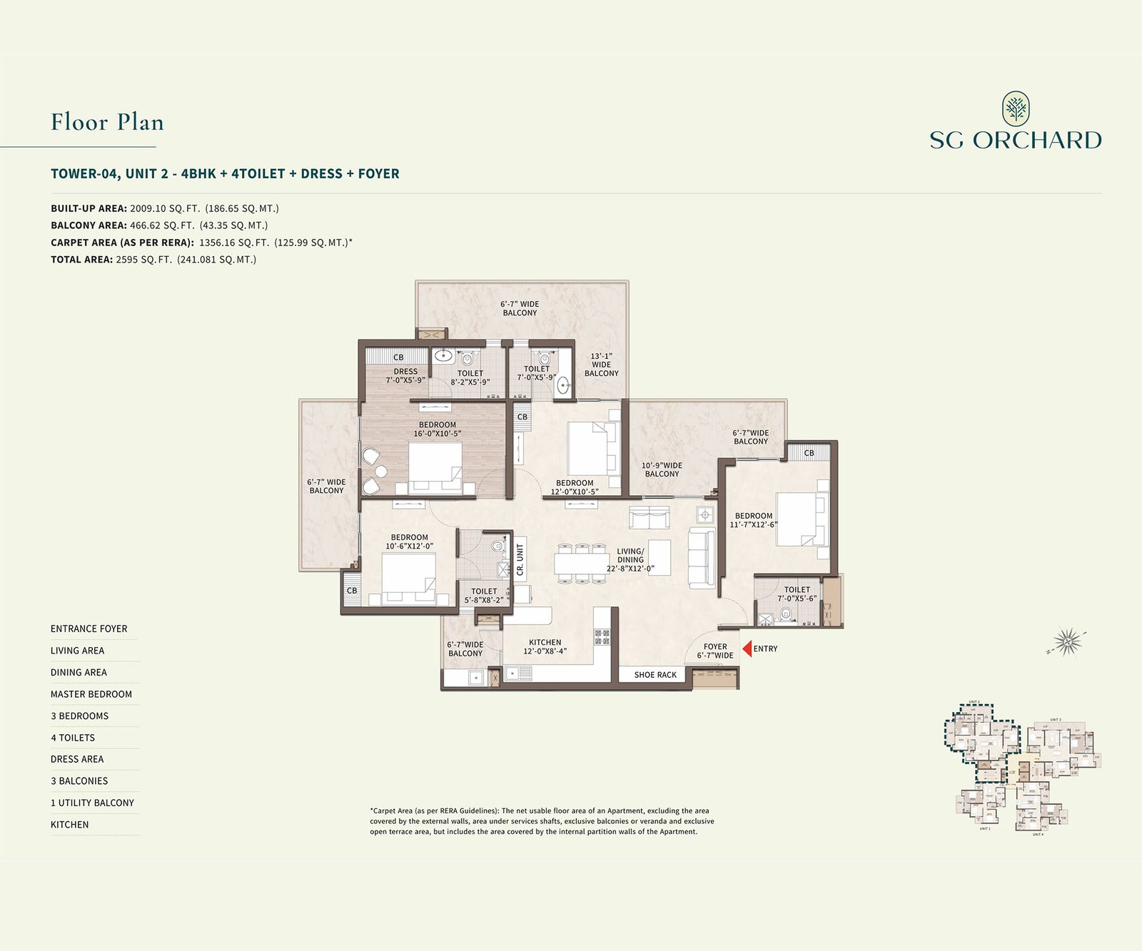 Tower 04 Unit 2 floor plan