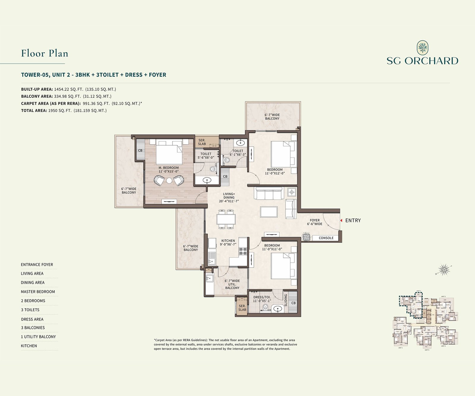 Tower 05 Unit 2 floor plan