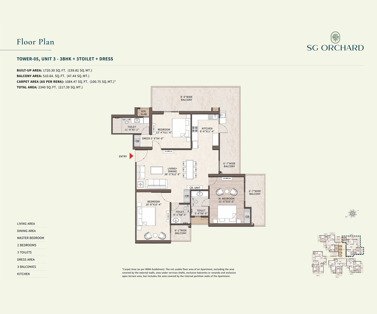 Tower 05 Unit 3 floor plan
