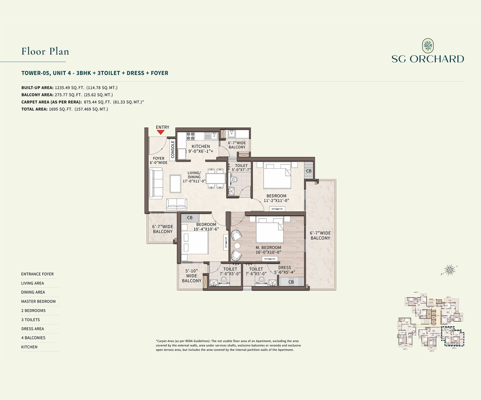 Tower 05 Unit 4 floor plan